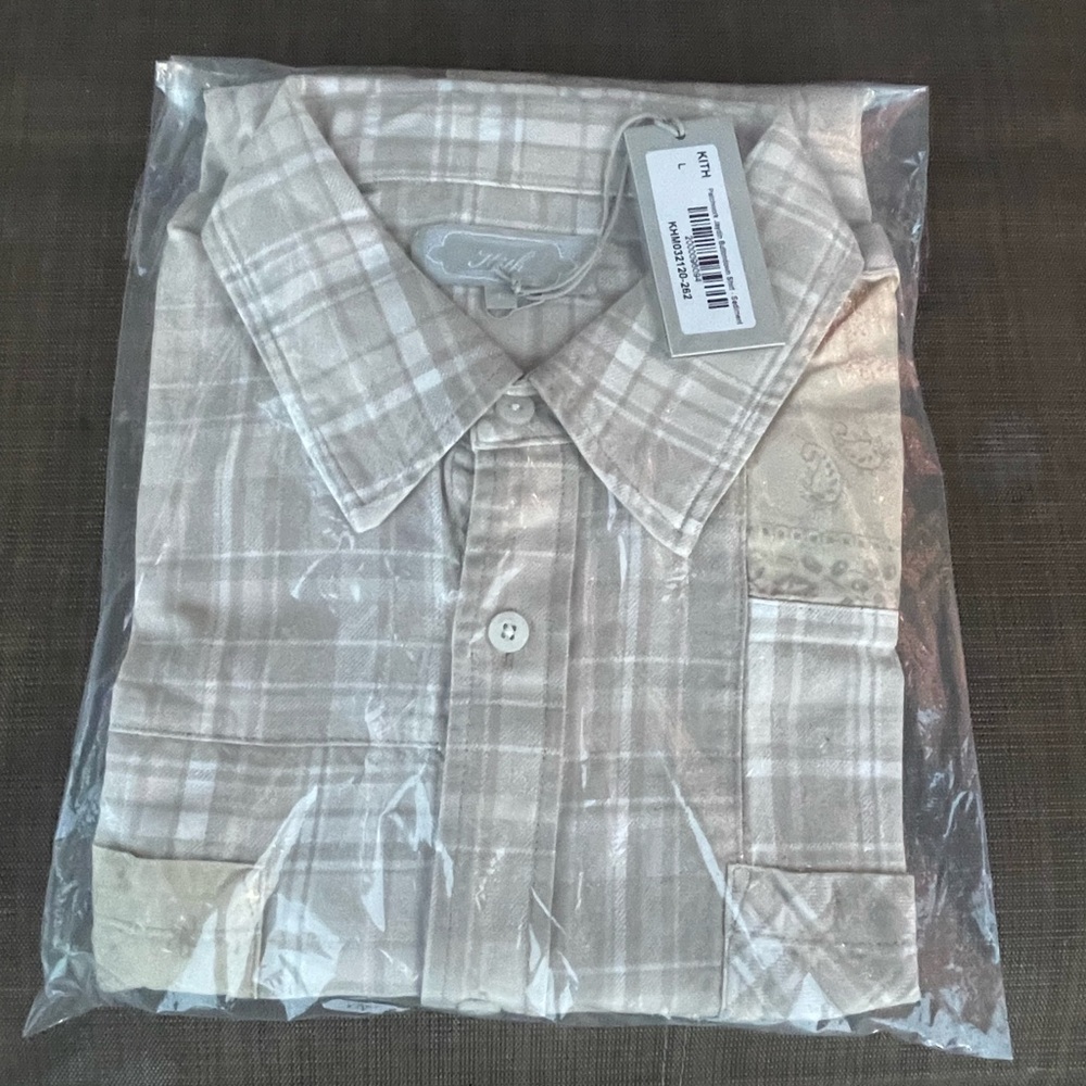 Kith Patchwork Jaydin Buttondown Shirt ‘Sediment’